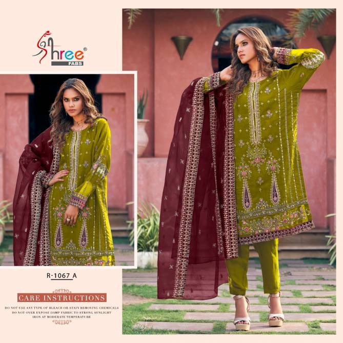 R 1067 By Shree Readymade Pakistani Suits Catalog